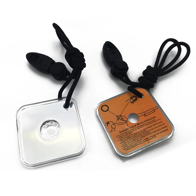 Multi-functional Survival Signal Mirror: The Ultimate Tool for Hiking, Camping, Hunting, Boating, Mountaineering and Outdoor Expeditions