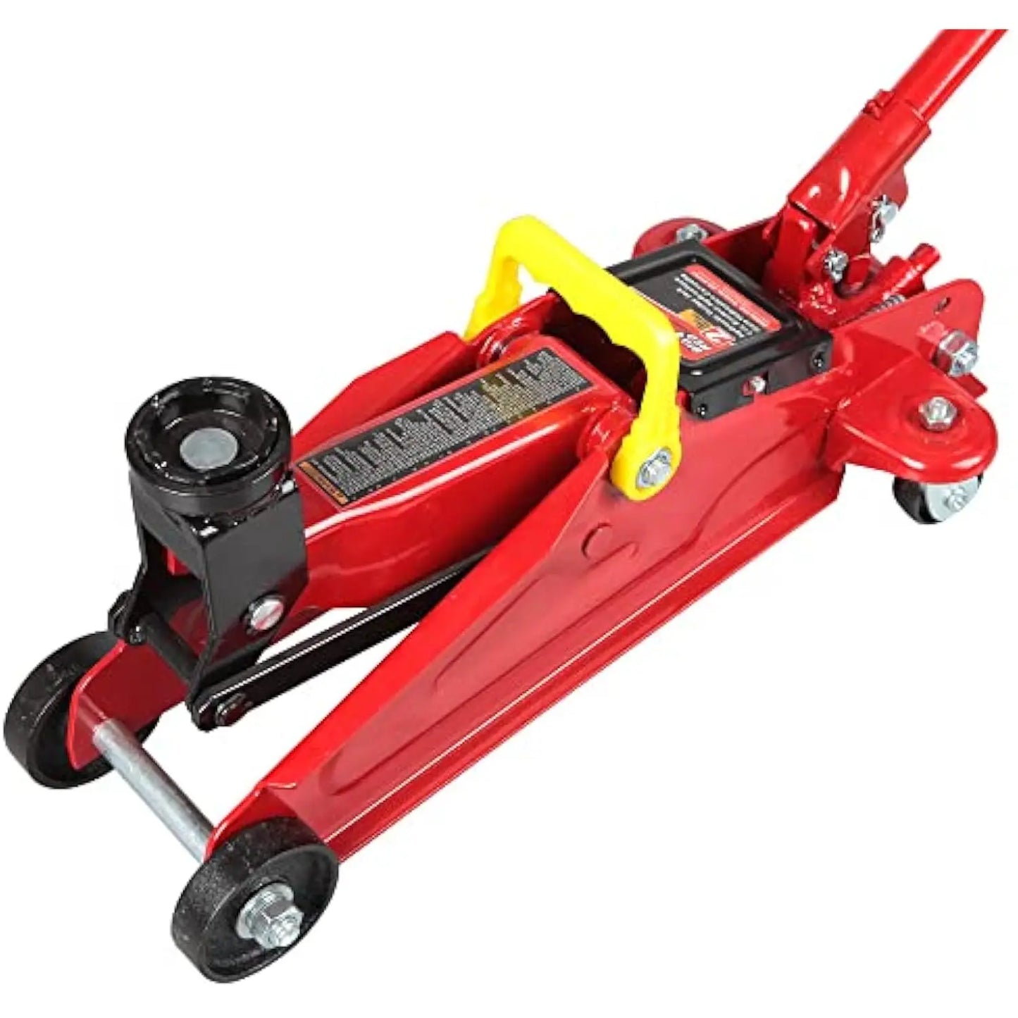 TAM82012 Torin Hydraulic Trolley Service/Floor Jack with Blow Mold Carrying Storage Case, 2 Ton (4,000 lb) Capacity, Red