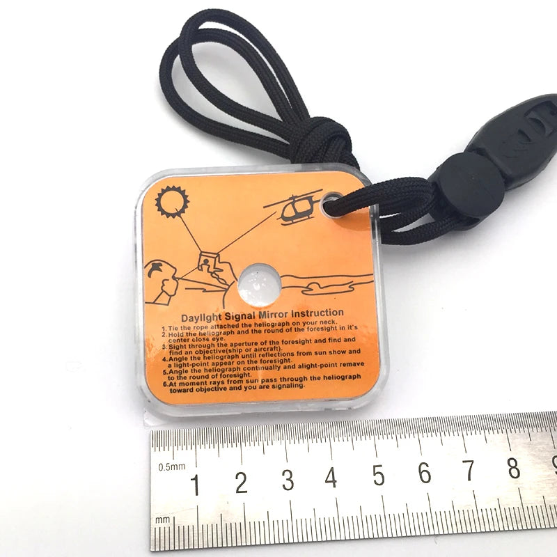 Multi-functional Survival Signal Mirror: The Ultimate Tool for Hiking, Camping, Hunting, Boating, Mountaineering and Outdoor Expeditions