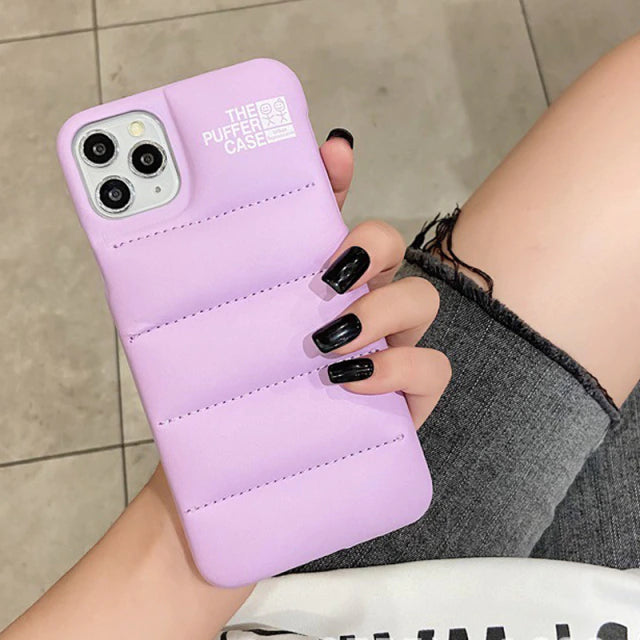 Fashion Brand Down Jacket Phone Case For iPhone