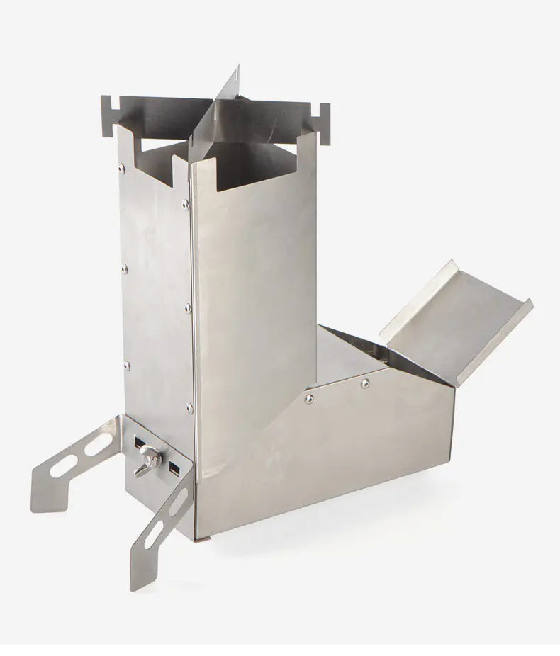 Stainless Steel Folding BBQ Grill for Camping and Firewood