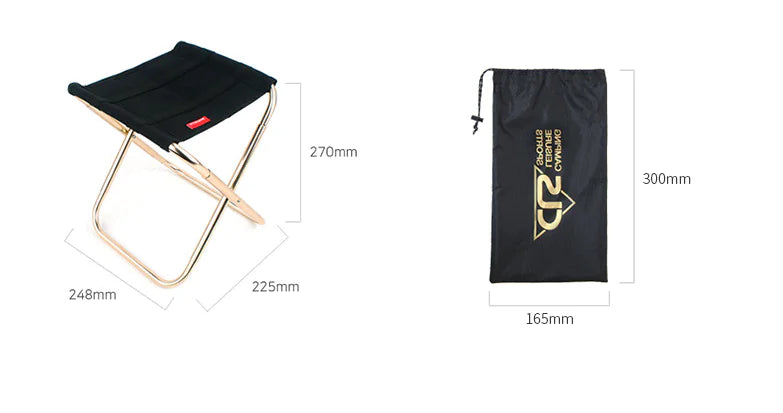 Outdoor Folding Chair - 7075 Aluminum Fishing Stool