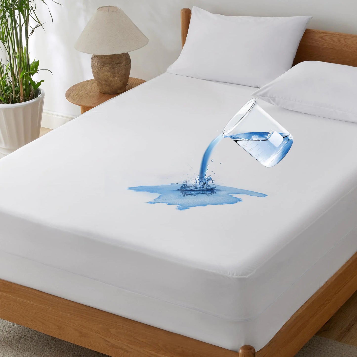Bedsure Waterproof Mattress Protector Full Size Zippered Mattress Encasement for Bed Breathable & Noiseless Mattress Cover Six-Sided 15 inches Deep
