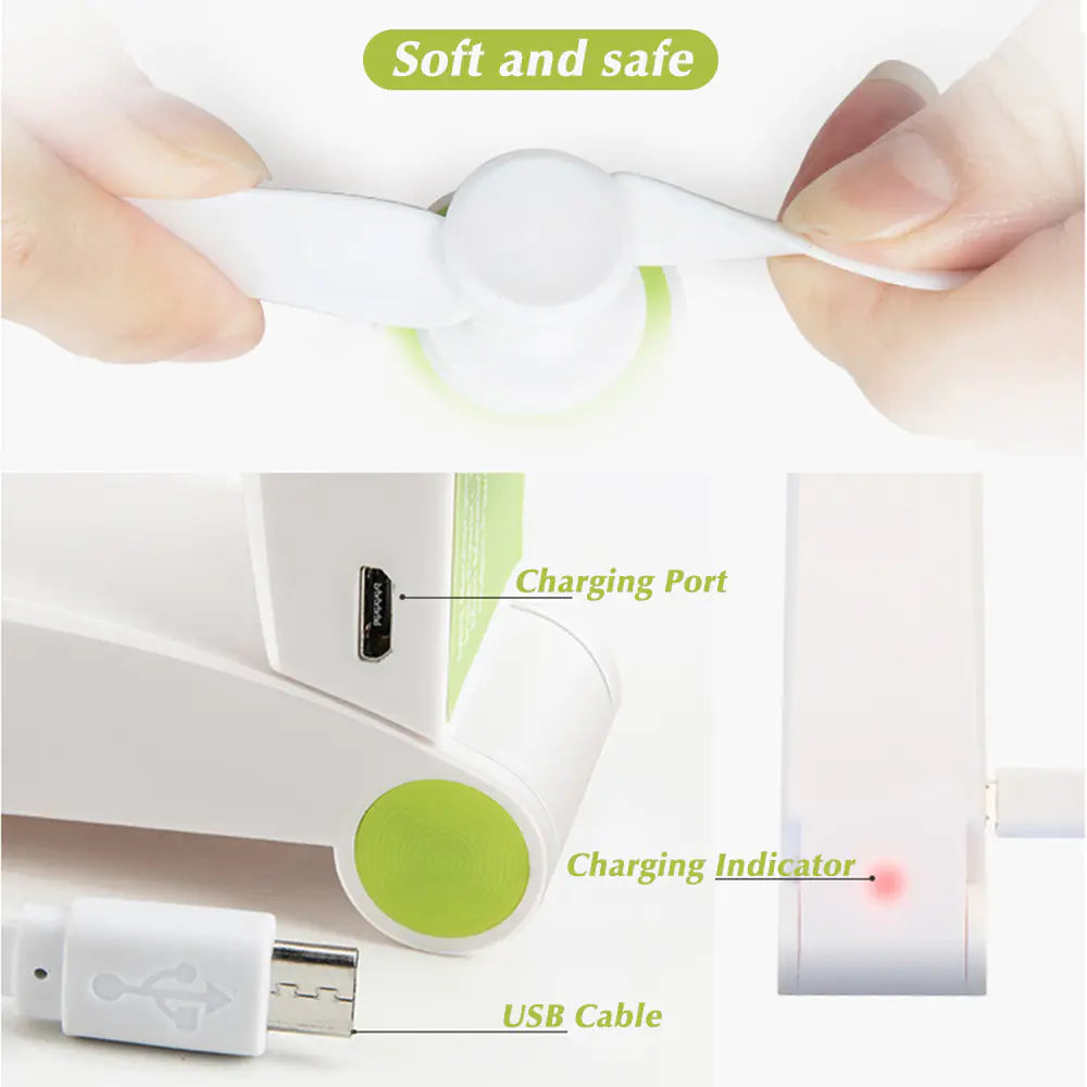 USB Rechargeable Mini Handheld Pocket Fan