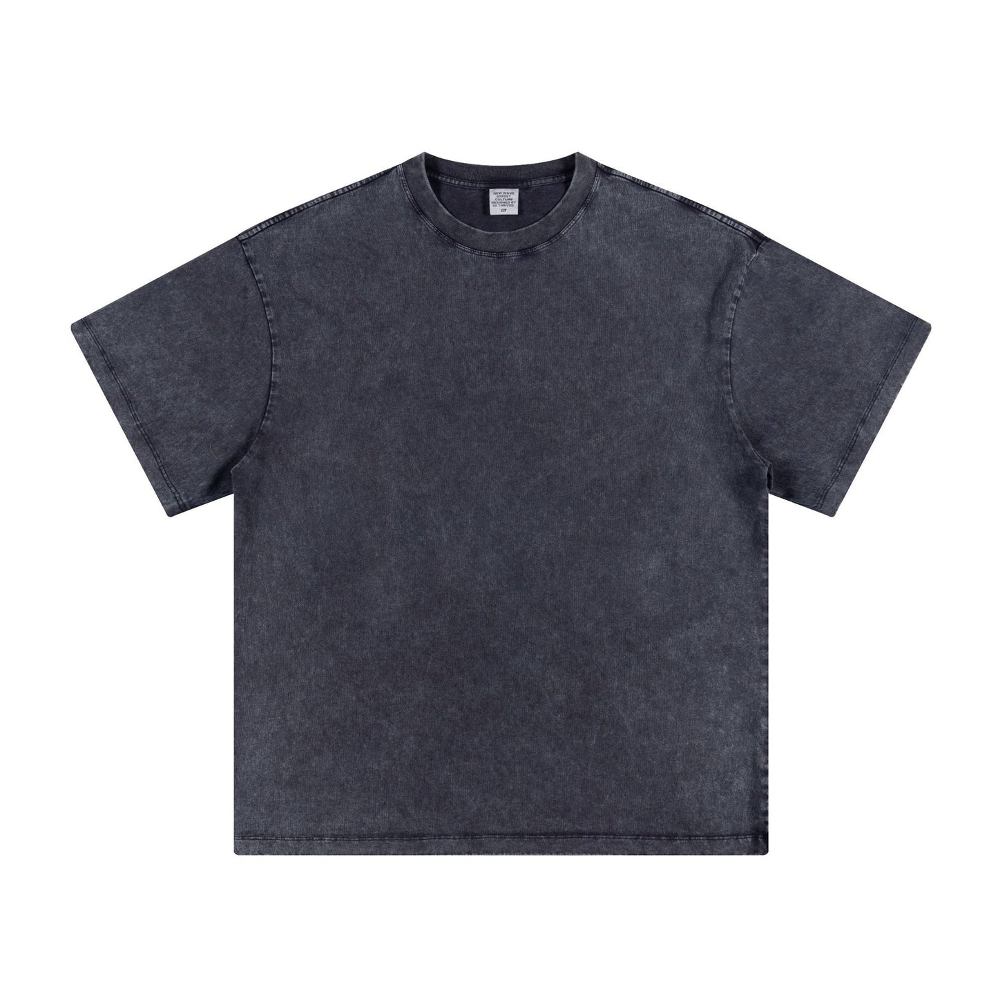 Men's summer American youth fashion brand heavy all neckline cotton short sleeve loose trend T-shirt men
