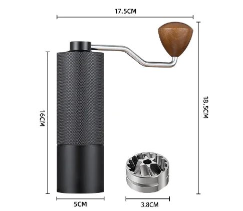 Adjustable Manual Coffee Grinder - Anti Spier - Anti Spier -
