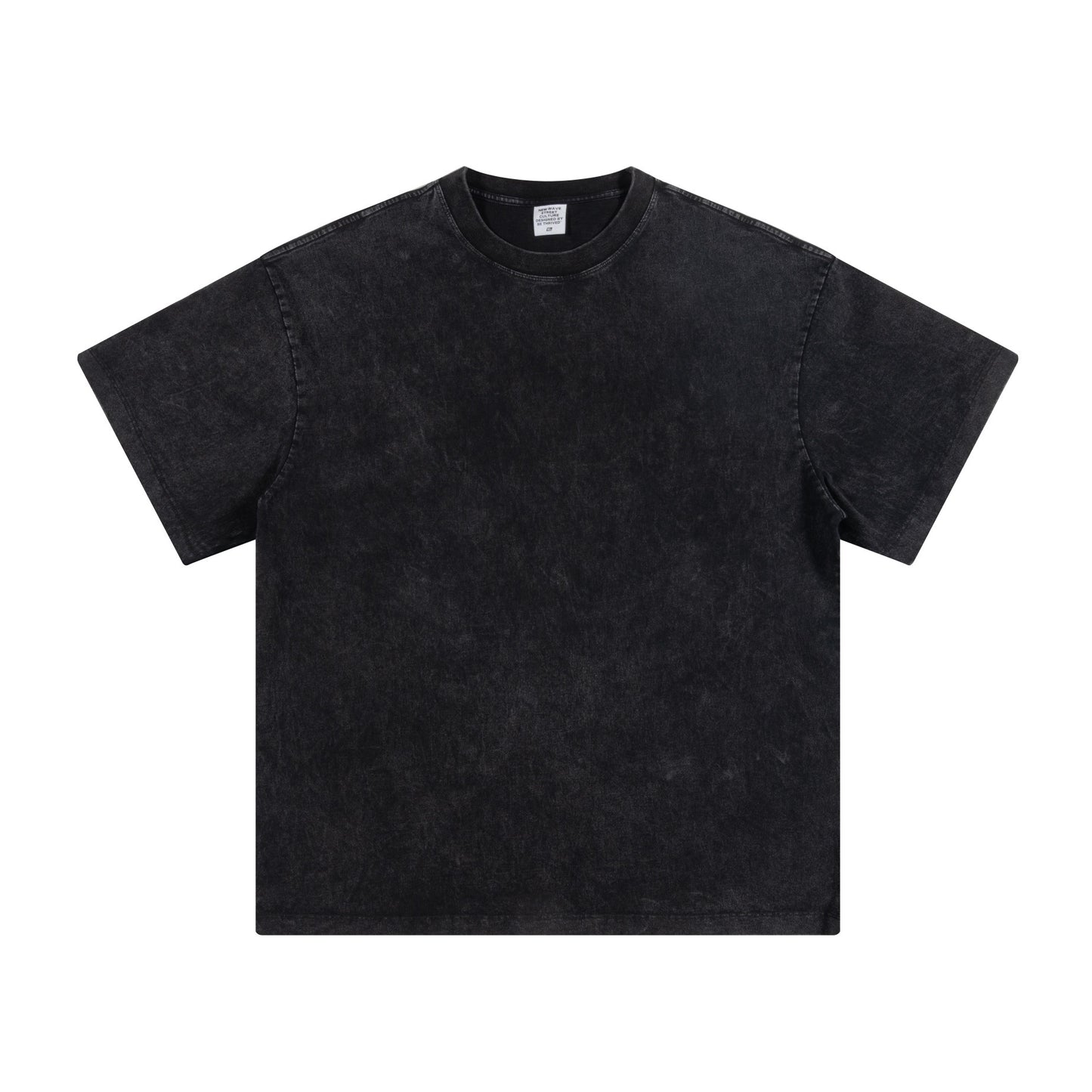 Men's summer American youth fashion brand heavy all neckline cotton short sleeve loose trend T-shirt men