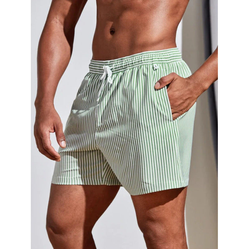 Beach pants men's large size quick dry loose thin men's shorts sports casual flower pants