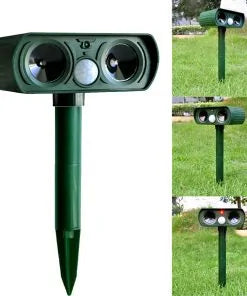 Ultrasonic Solar Animal Repellent