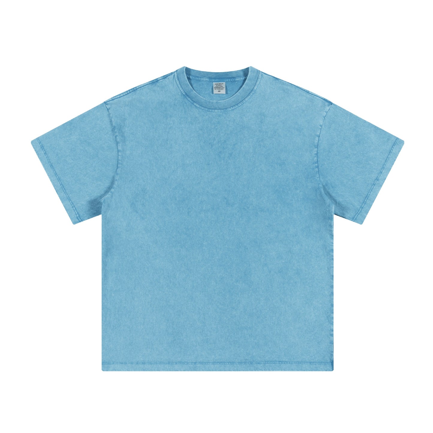 Men's summer American youth fashion brand heavy all neckline cotton short sleeve loose trend T-shirt men