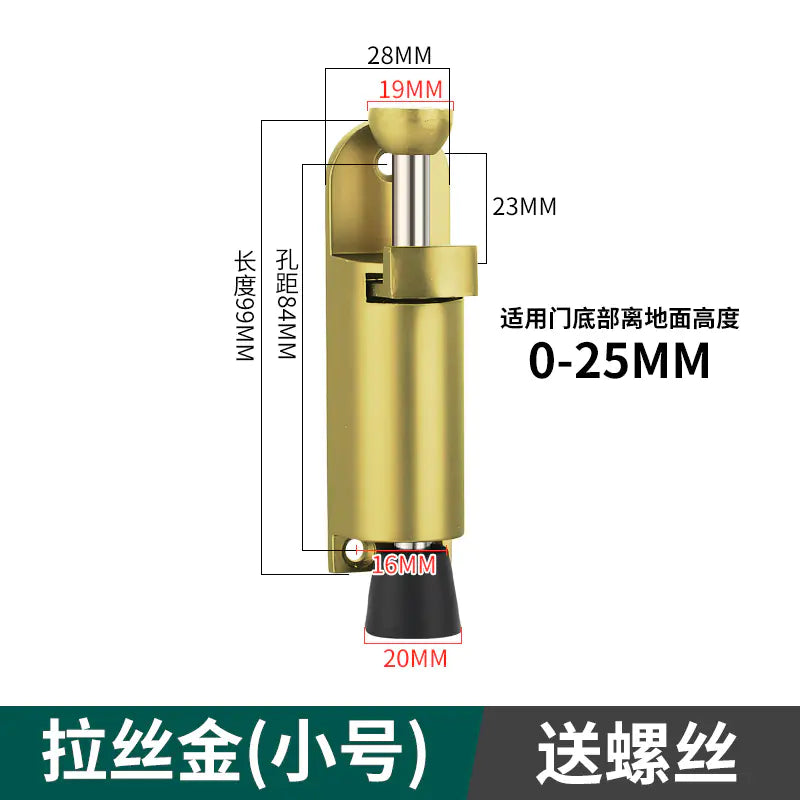 Invisible Foot-operated Door Stopper and Holder