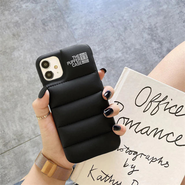 Fashion Brand Down Jacket Phone Case For iPhone