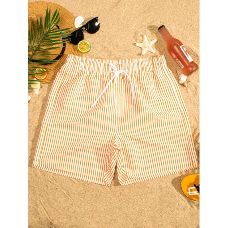 Beach pants men's large size quick dry loose thin men's shorts sports casual flower pants