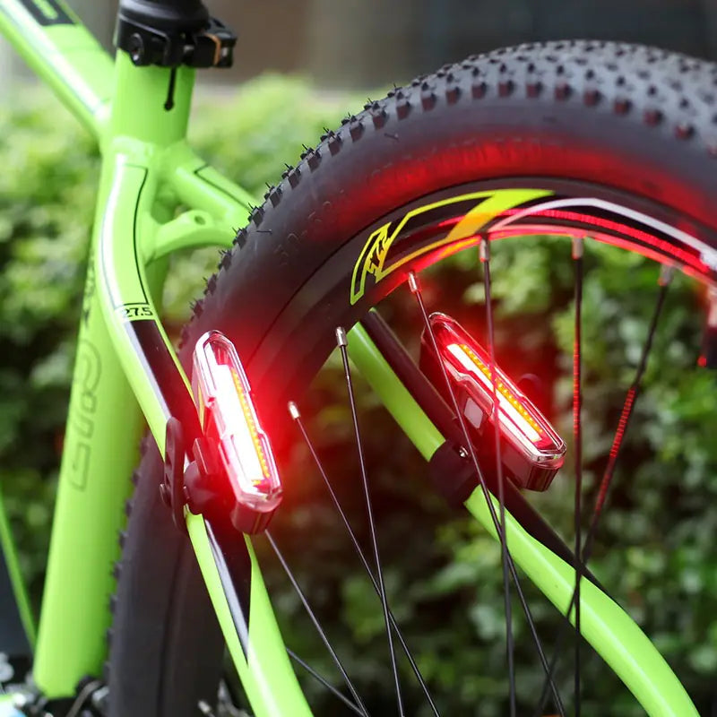 USB Rechargeable Bicycle Tail Light for Night Riding