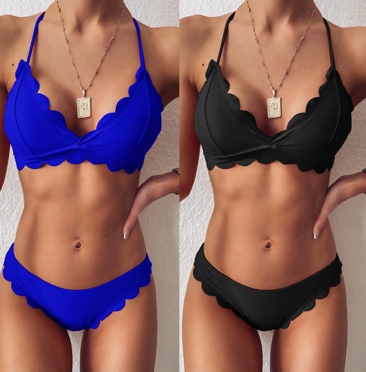 New Bikini sexy solid color Cut flower Bikini Lace swimsuit women's separate swimsuit bikiniW73