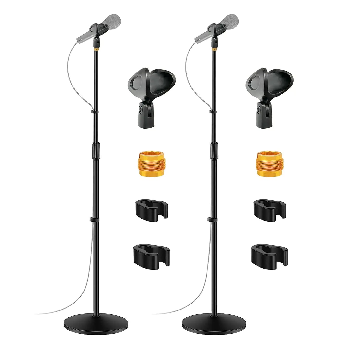 5 Core Mic Stand Round Base Height Adjustable Universal Microphone Mount Stands