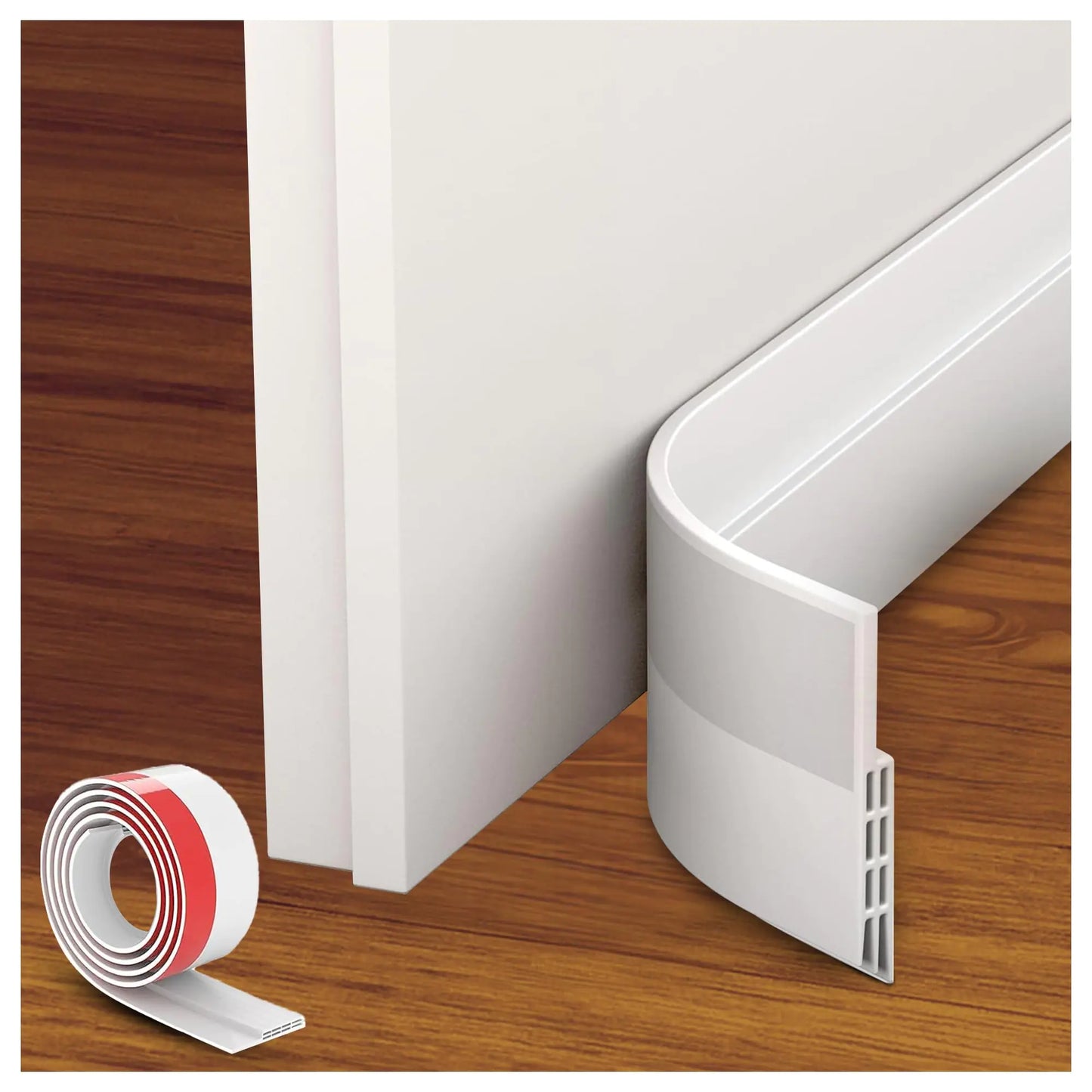 Door Draft Stopper Under Door Draft Blocker Door Sweep for Exterior & Interior Doors Door Draft Guard Door Bottom Seal Dust and Noise Stopper 39" White