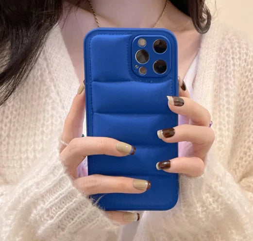 Fashion Brand Down Jacket Phone Case For iPhone