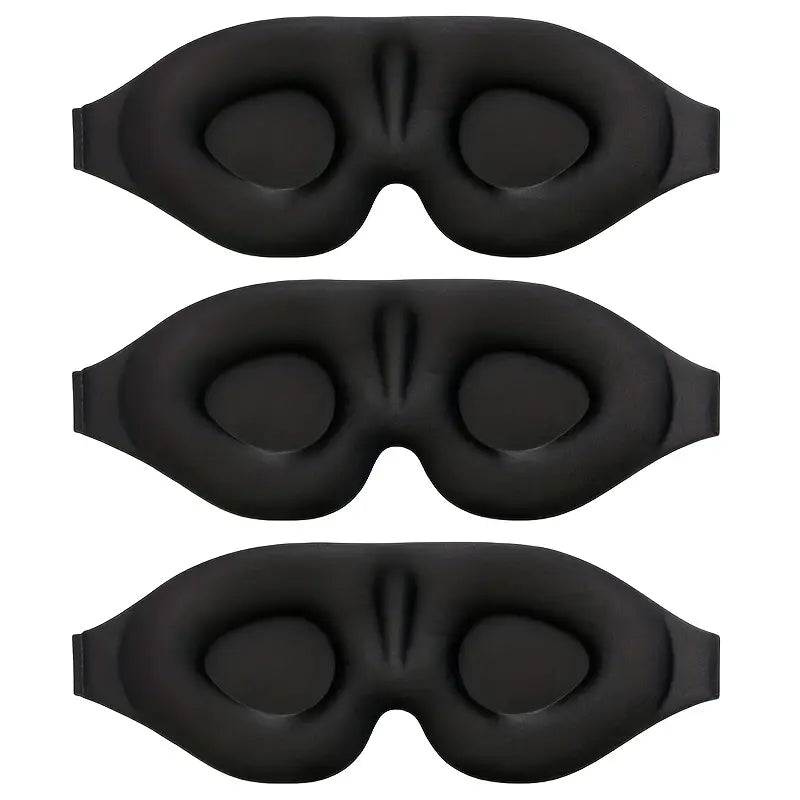 Adjustable 3D Sleep Mask for Men & Women - Breathable, Light-Blocking Eye Cover for Naps & Travel Father's Day, Mother's Day Gift