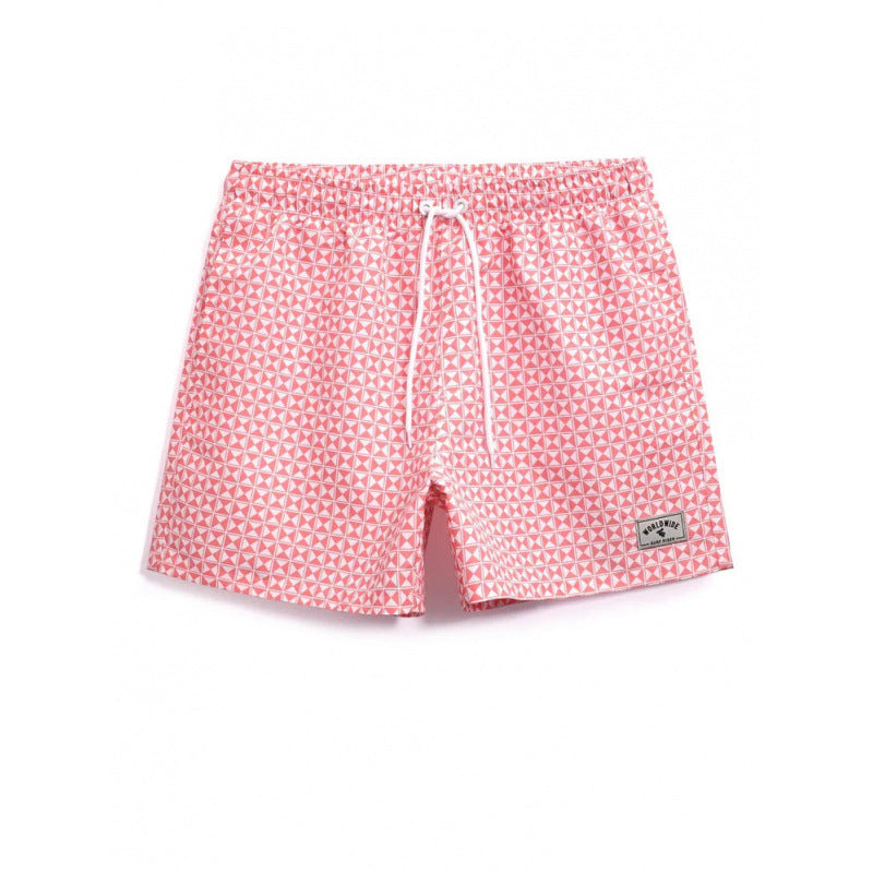 Beach pants men's large size quick dry loose thin men's shorts sports casual flower pants
