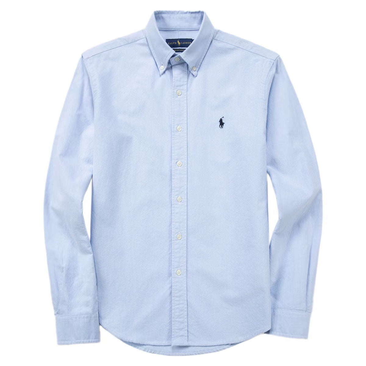 The same style RL Ralph all horse logo embroidered long-sleeved shirt, pure cotton men's POLO shirt with lapels