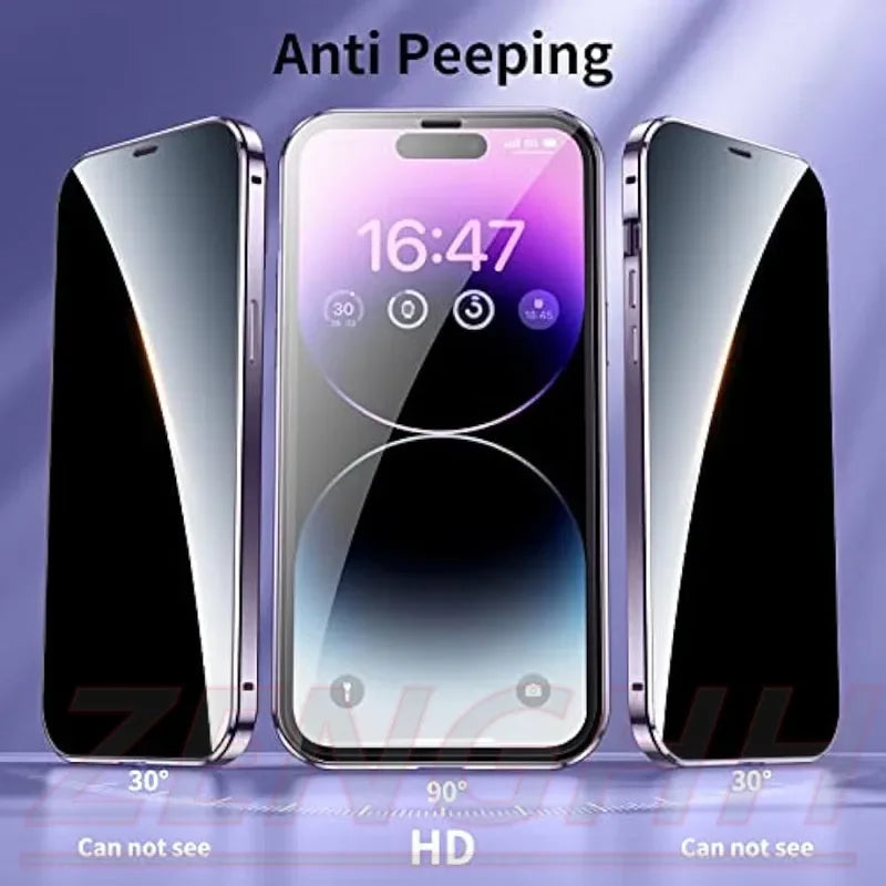 Double Glass Anti-Peep Case iphone