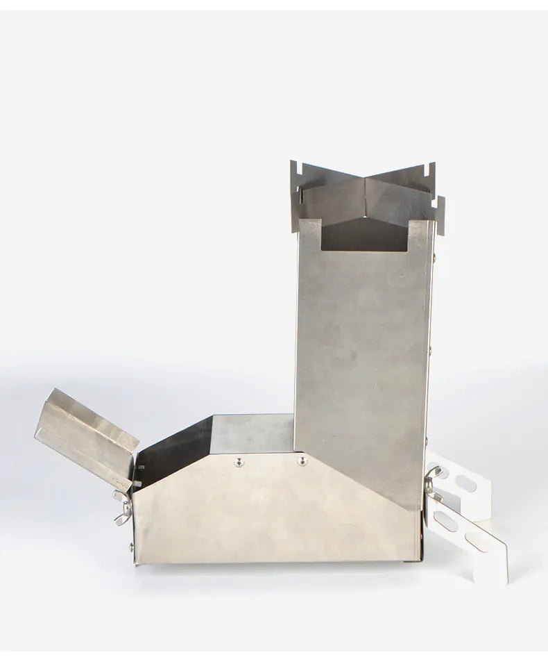 Stainless Steel Folding BBQ Grill for Camping and Firewood
