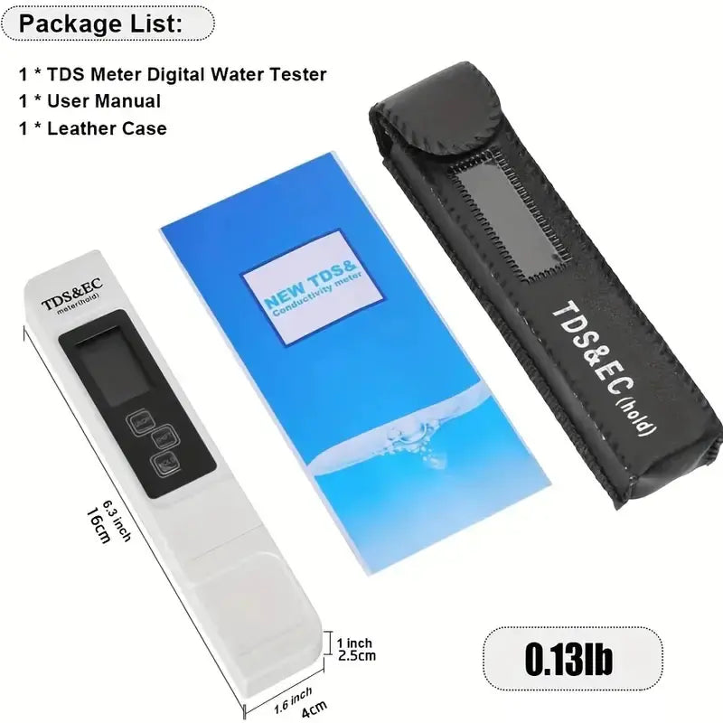 Digital Water Tester - 4 Modes for Accurate Testing