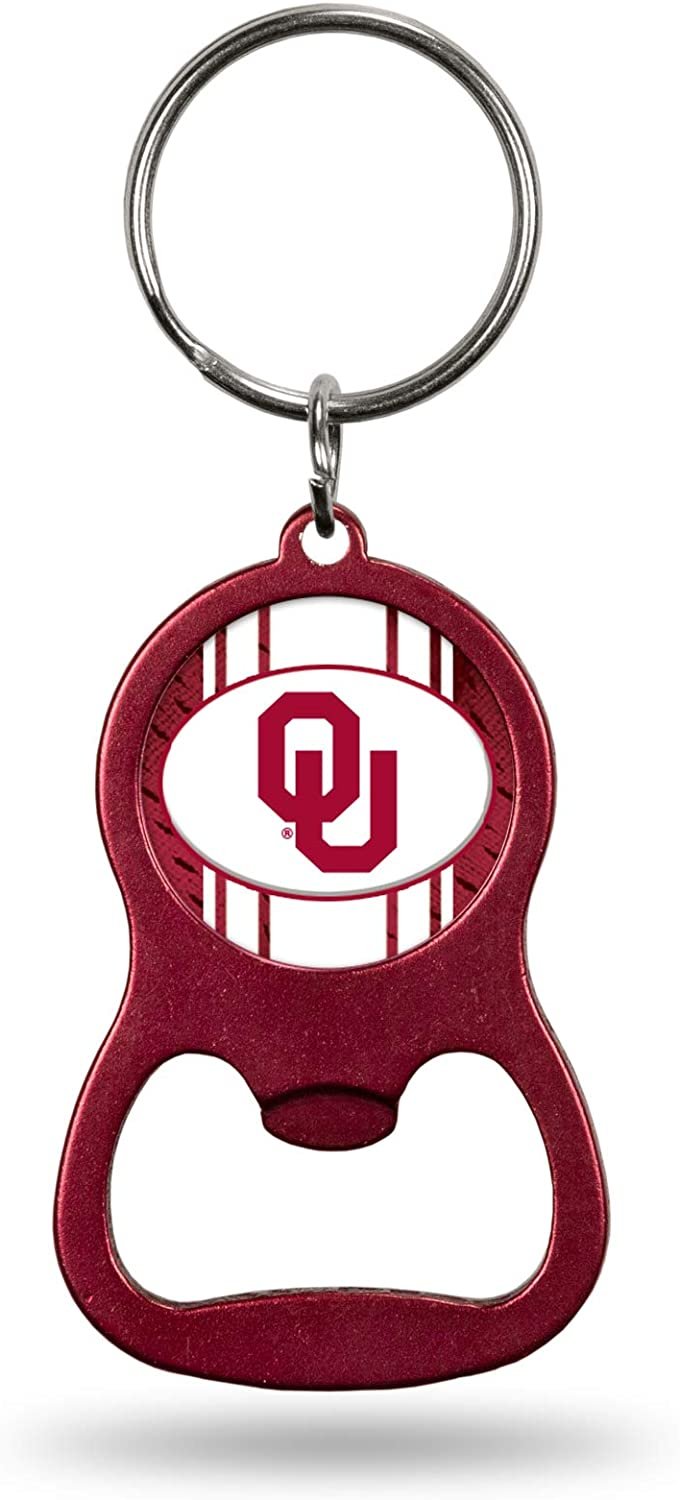 University of Oklahoma Sooners Bottle Opener Keychain, Metal, 1.25x3.75 Inch by Fielders Choice