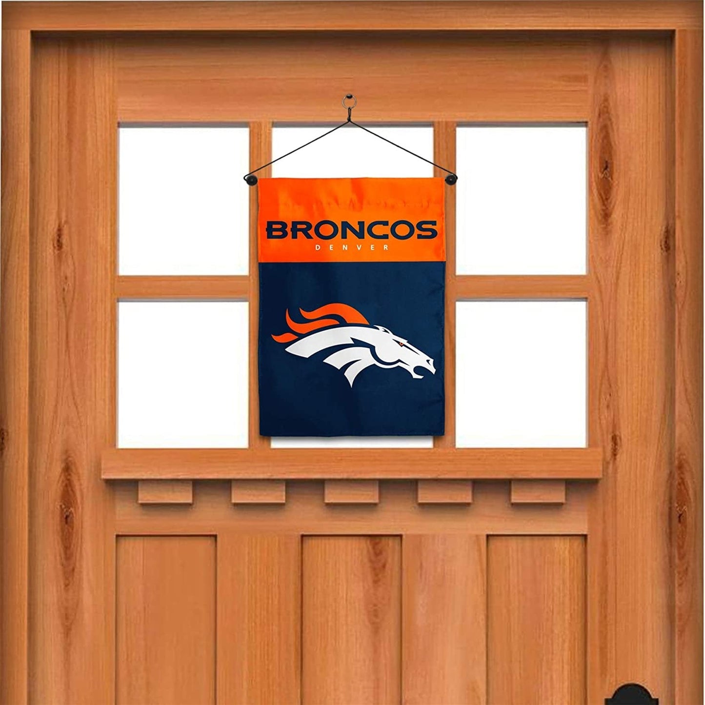 Denver Broncos Premium Garden Flag Banner, Double Sided, 13x18 Inch