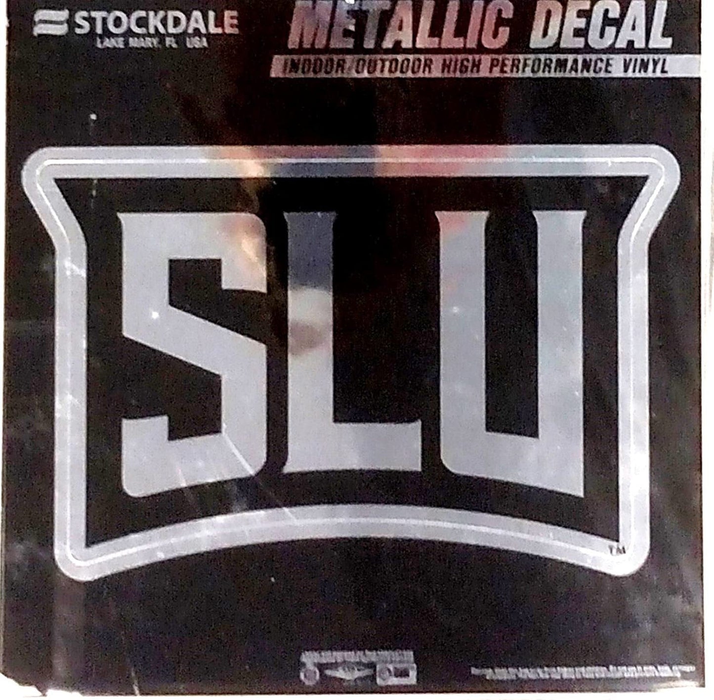 Saint Louis University Billikins 6 Inch Decal Sticker, Metallic Chrome Shimmer Design