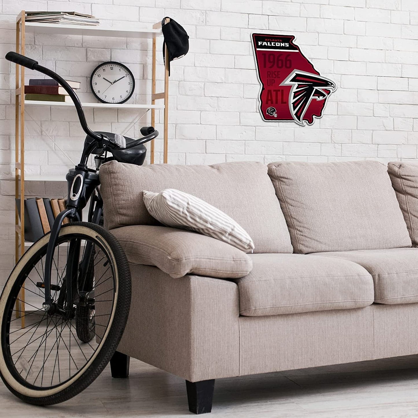Atlanta Falcons Pennant State Shape 18 Inch Soft Felt