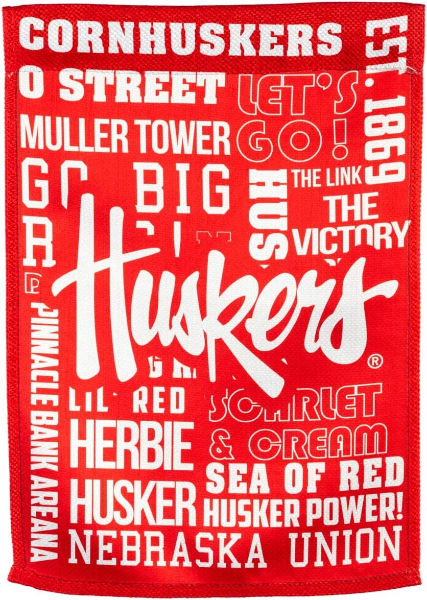University of Nebraska Cornhuskers Premium Double Sided Banner Flag 28x44 Inch Fan Rules Design Indoor Outdoor by Fielders Choice