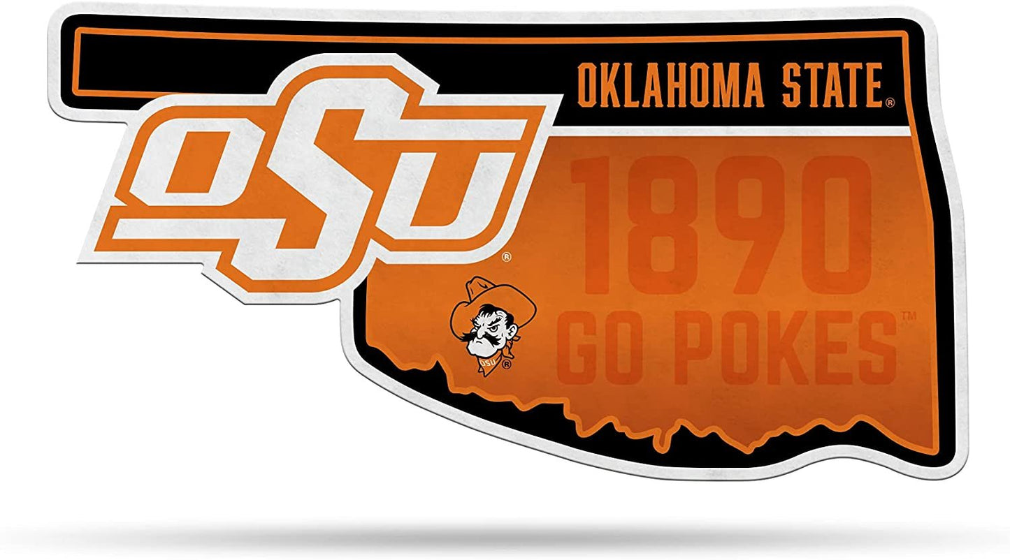 Oklahoma State Cowboys Pennant State Shape 18 Inch Soft Felt University of