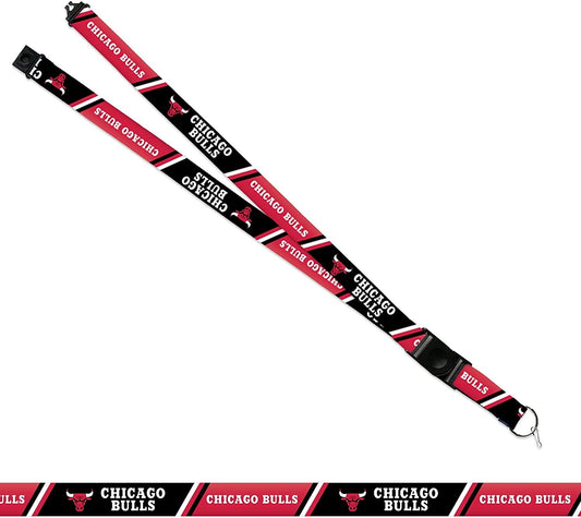 Chicago Bulls Premium Lanyard Keychain 18 Inch Button Clip Safety Breakaway by Fielders Choice