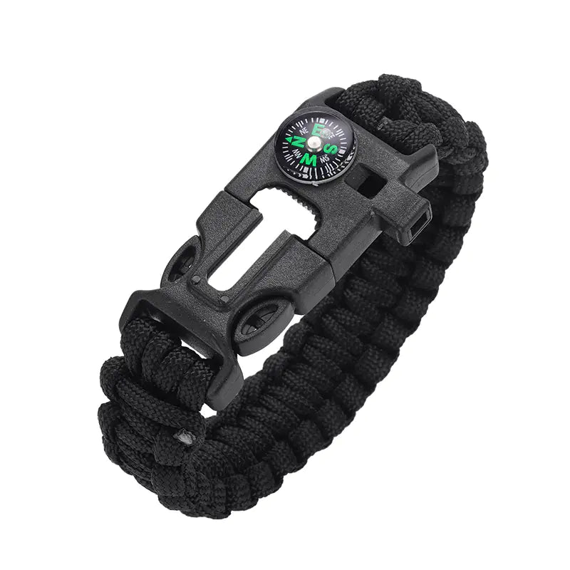 High Decibel Whistle Bracelet with Fire Starter (In Stock)