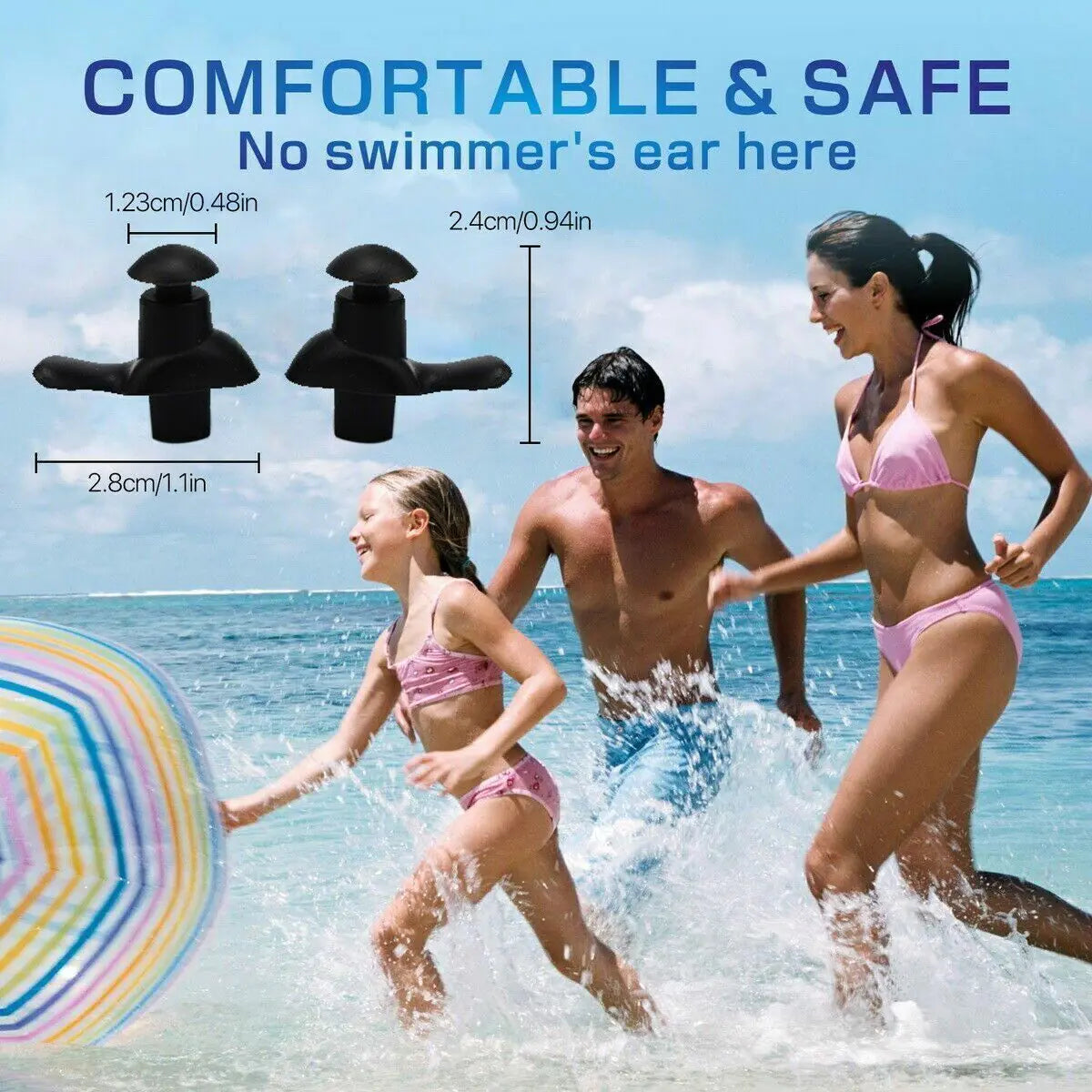 5/10 Pairs Soft Silicone Ear Plugs For Swimming Sleeping Anti Snore Reusable USA by Anti Spier