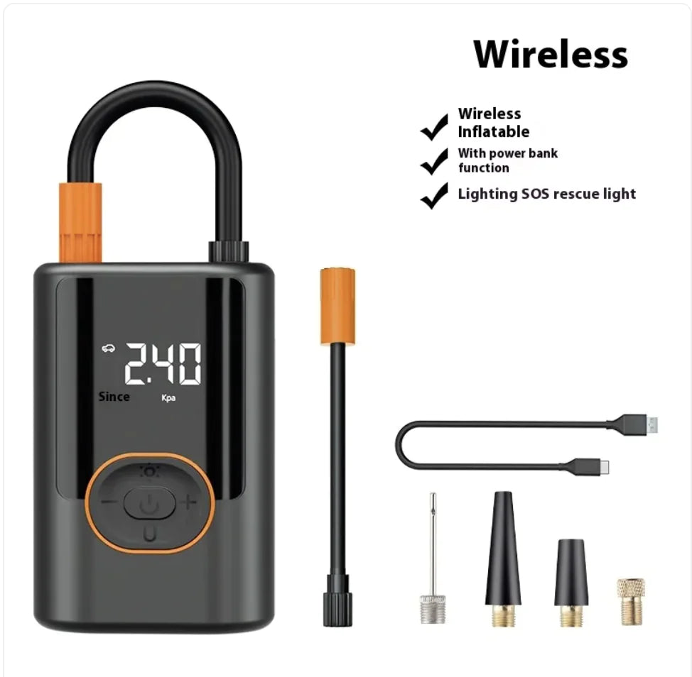 High-Pressure Car Inflator with Fast Charging