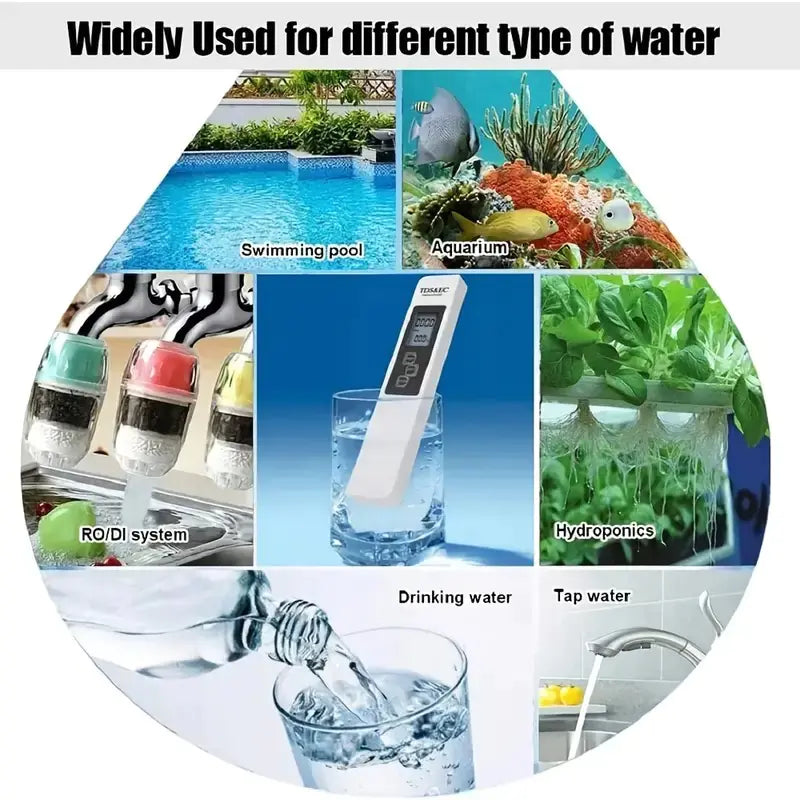 Digital Water Tester - 4 Modes for Accurate Testing