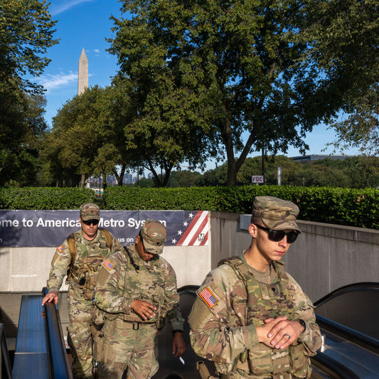 For National Guard Troops in D.C., It’s Trash Pickup and Metro Patrols