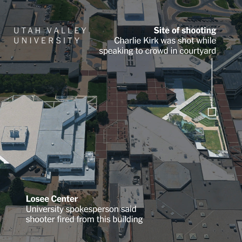 Charlie Kirk Shooting: Visual Timeline, Maps and Photos