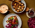 Meera Sodha’s recipe for jacket sweet potato with smoked tofu, slaw and crispy chilli mayo | Meera Sodha recipes