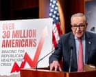 ‘Shoving Americans off a cliff’: Democrats condemn failed healthcare votes as Obamacare subsidies set to expire – live