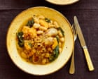 Cauliflower risotto and sausages with squash and beans: Sophie Wyburd’s recipes for autumn warmers