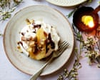 Flora Shedden’s Christmas desserts recipes for figgy crumble mince pies, boozy ice-cream, and choc pear meringues