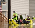 Flooding remains threat in Pacific north-west as Washington declares emergency