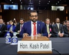 FBI director Kash Patel sparked ‘mass confusion’ over Charlie Kirk shooting suspect, top Democrat says – live