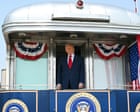 President Trump speaking at a national event