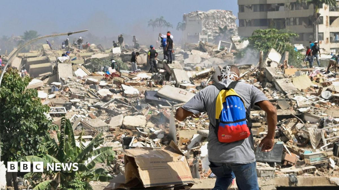 Rescue teams searching for survivors in Venezuela