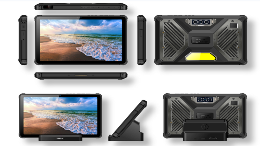 Oukitel aims at Zebra, Getac with rugged tablet - RT10 Industry has a 2D barcode scanner, NFC, and 5G connectivity